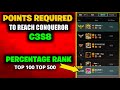 how many points required for conqueror pubg mobile | c3s8 ranking system  | percentage rank pubg