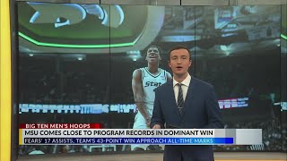 MSU comes close to program records in dominant win over Maryland