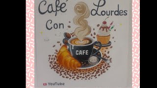 🧵Cross stitch 🧵🍀🧵un café con Lourdes ☕🥰😘