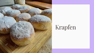 KRAPFEN (bomboloni) sofficissimi cotti al forno farciti con Nutella