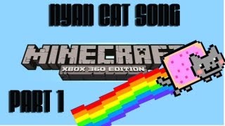 Minecraft Xbox 360 How to make a song using Note blocks Part 1 (Nyan Cat Song)