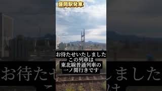 東北本線に乗ったw第1話#盛岡駅#電車#鉄道#東北本線#shorts