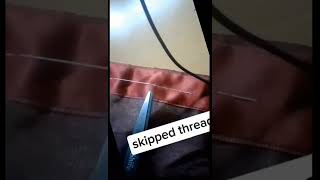 quick fix to solving skipping thread in butterfly sewing machine #sewing skipping thread issue😌