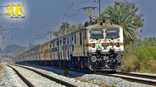 PRASANTHI Climbs a GRADIENT !! WAP 7 Lallaguda | Indian Railways