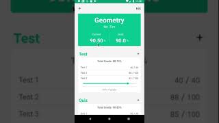 Grades Tracker application