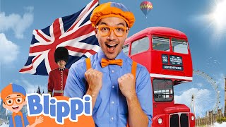 Blippi Explores London On A Double-Decker Bus! | Educational Videos for Kids