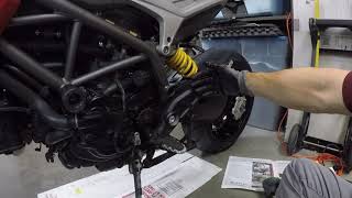 Ducati Hyperstrada / Hypermotard 821 - New Chain and Quick-Change Sprockets Install Part 4 of 6