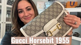 GUCCI HORSEBIT 1955 (Beige/White) REVIEW | What fits inside + Mod Shots