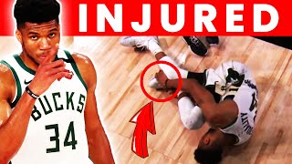 Giannis Antetokounmpo out with right leg injury | Miami Heat vs Milwaukee Bucks Game 4 |NBA Playoffs