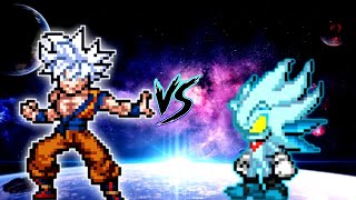 Goku MUI DBFZ V4 VS Solaire Sonic in Jump Force Mugen