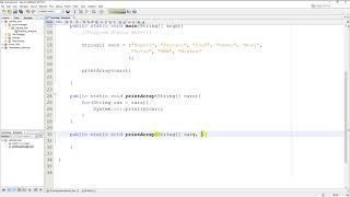 LEARNING JAVA: Passing Arrays Into Methods