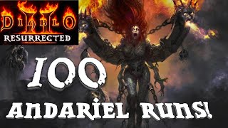 GEARING UP! 100 Hell Andariel Runs - Diablo 2 Resurrected