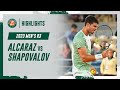 Alcaraz vs Shapovalov Round 3 Highlights | Roland-Garros 2023