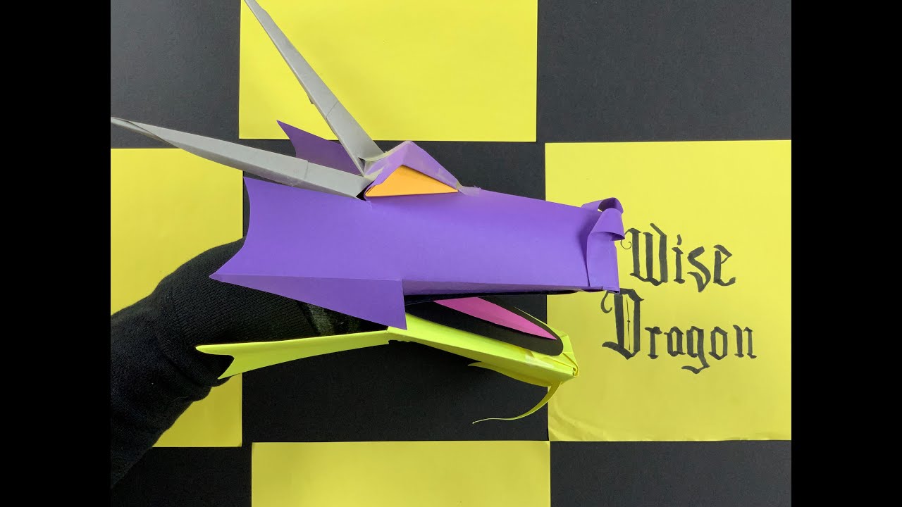 Make A Wise Dragon Puppet From Paper! - YouTube