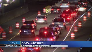 Busy Stretch Of I-35W Closes In Minneapolis