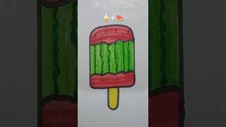 Satisfying creative art 🍦+ 🍉#satisfying #shorts #art #viral