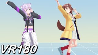 【VR180】愛包ダンスホール おかころver.【Hololive MMD 8K】 M injected