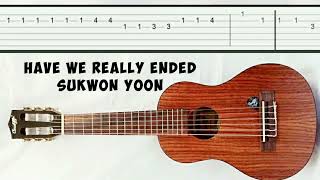 Have we really ended sukwon yoon slow easy fingerpicking guitar tab tutorial