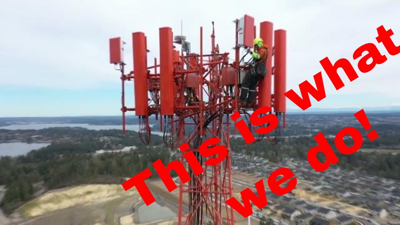 This Is What Tower Climbers Do Cell Site Upgrade Youtube