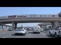 dubai 4k scenic drive main street expressway