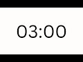3 Minute Countdown timer (Minimal)