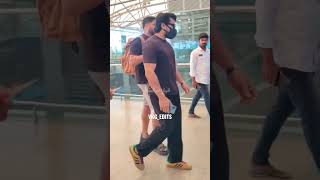 Ram Charan spotted at Mumbai airport ❤️ #ramcharan #mumbai #rc15 #love #shorts #attitude