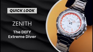 QUICK LOOK: The Zenith Defy Extreme Diver, Including the New Silver Dial edition