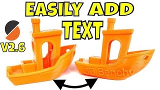 Add Text to any 3D Print in PrusaSlicer V2.6