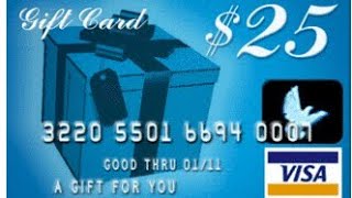 25 DOLLAR VISA GIFT CARD GIVEAWAY