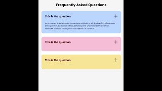 How To Make a FAQ Accordion (html,css, javascript)