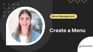 Menu Management | 1- Create a Menu