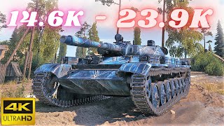 T-100 LT  14.6K Spot Damage \u0026 T-100 LT 23.9K Assist  World of Tanks Replays ,WOT tank games