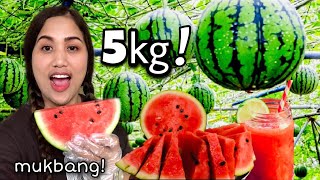 5KG WATERMELON MUKBANG || Ghema Maureene