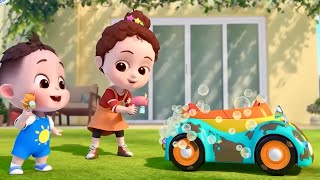 Car Wash Song | Let's Wash the Car | Car Songs for Kids + More Aajzoo - Nursery Rhymes & Baby Songs