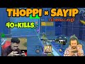 GODL THOPPI × SAYIP COMBO വിഷയം കളി അടിച്ച് ഉറക്കി 💥🥵#thoppi #sayipop #eaglegaming #bgmi