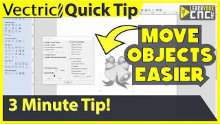 Keyboard Shortcuts for Moving Objects - VCarve, Aspire, & Cut2D Quick Tip