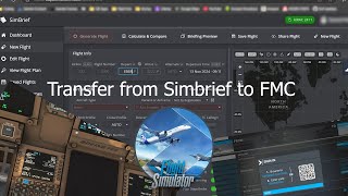 [MSFS] Flight planning in Simbrief and Loading Plan in FMC [Navigraph]