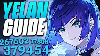 YELAN, UNE 5★ SURPUISSANTE ! Guide ULTIME, Meilleur Build et Showcase + 2 CODES✨ - Genshin Impact