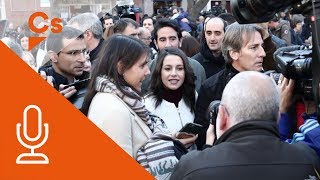 Ines Arrimadas. Declaración a los medios tras su votación el #21D