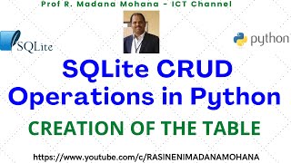Python Programming for Beginners | Database Programming: SQLite in Python | Creation of the Table