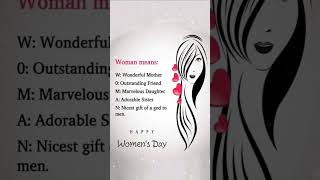 Women Means -  Happy Womens Day - Whatsapp Quote Status in Shorts