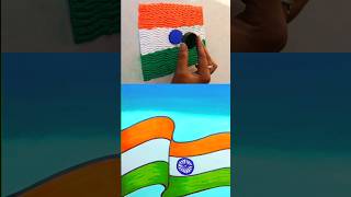India flag drawing 🇮🇳 Independence day ||Republic day special #shorts #art #youtubeshorts #viral