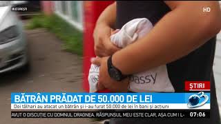 Un bătrân, atacat de tâlhari pentru 50.000 de lei