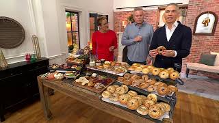 Just Bagels (18) 4 oz NYC Everything, Blueberry, or Plain Bagels on QVC