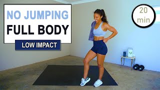20 min LOW IMPACT Full Body Workout | No Jumping | No Repeat & No Equipment needed