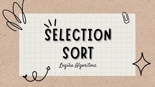 Selection Sort-Flowgorithm [Logika Algoritma]