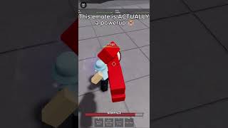 this emote is ACTUALLY a powerup 😭 | #tsb #roblox #memes #comedy #edit #shorts #tsbg