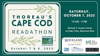 Thoreau's Cape Cod Readathon - Saturday, October 7, 2023