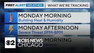 Steamy heat and storm threats move into Chicago area