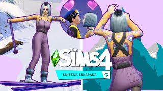 Zdobywamy górę Komorebi (i prawie umieramy)🥶  - The Sims 4 ŚNIEŻNA ESKAPADA | FIRST LOOK #2